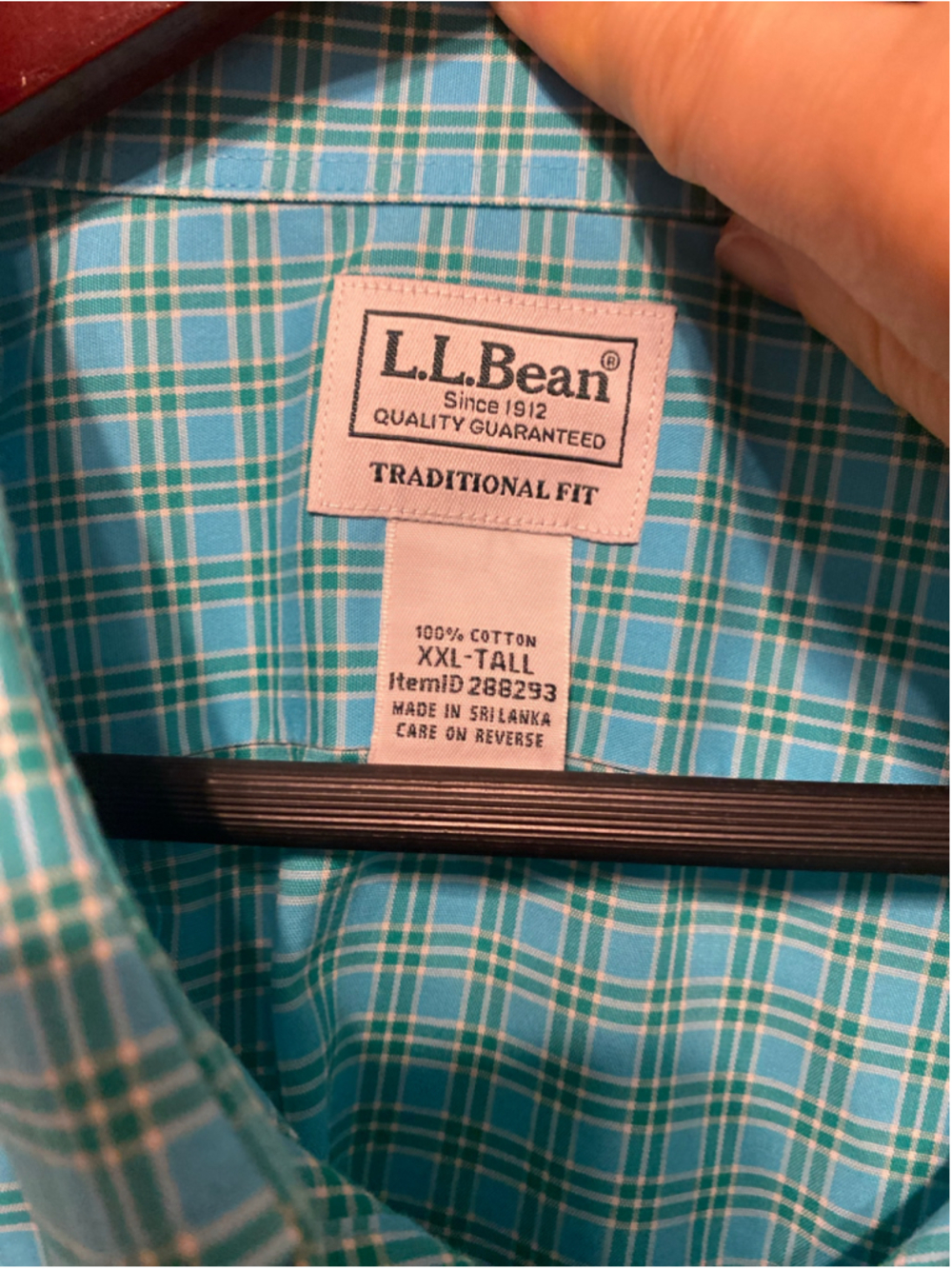 L.L.Bean XXL Tall bundle of 3 men’s Casual Button Down Shirts plaid - Picture 9 of 16